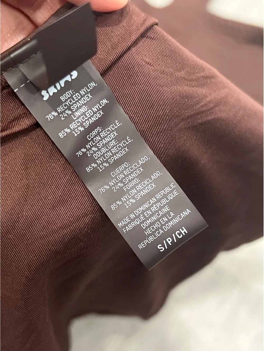 nwot Skims swim cut- out halter monokoni in cocoa